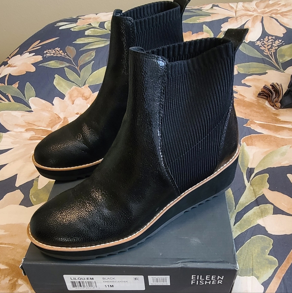 Eileen Fisher Lilou Wedge Chelsea Boot